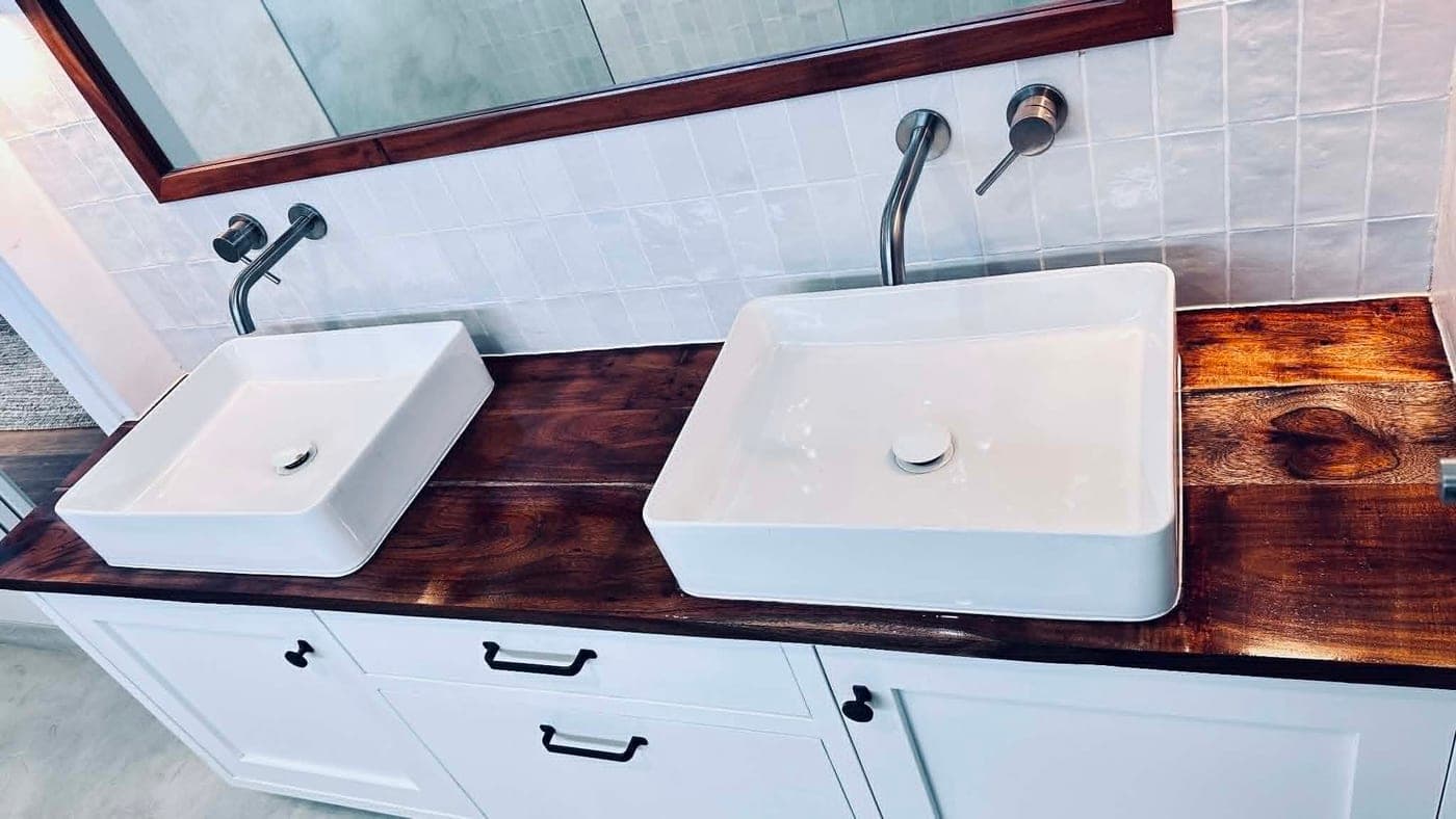 Sink and tapware installation